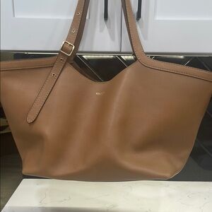 Coach Gramercy Leather Tote in Honey 🍯 Brown with brass hardware